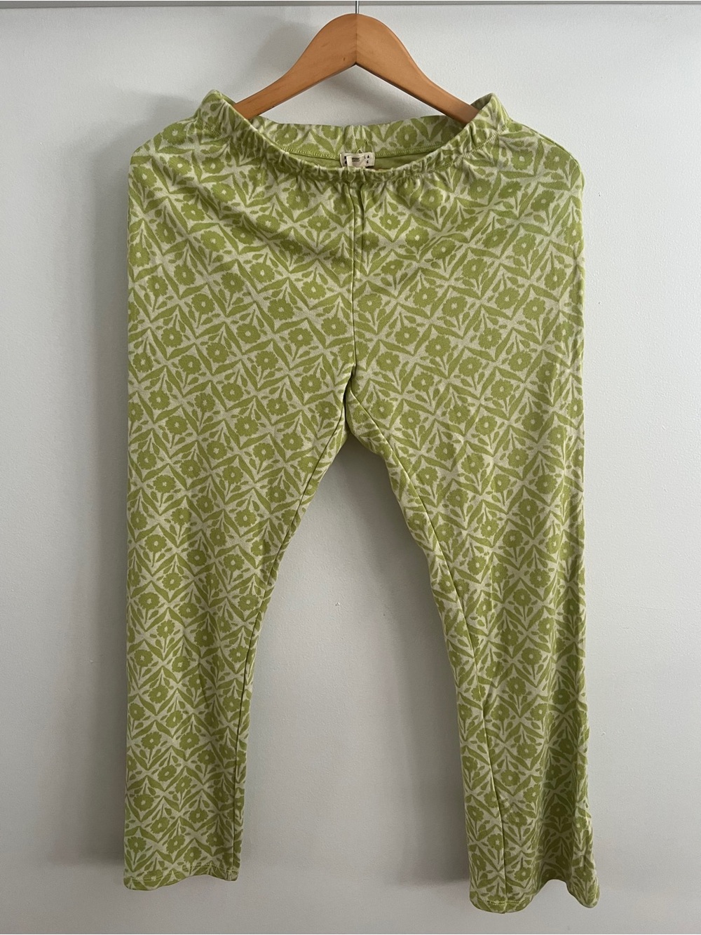 Billabong Light Green Printed Boot Cut Pants